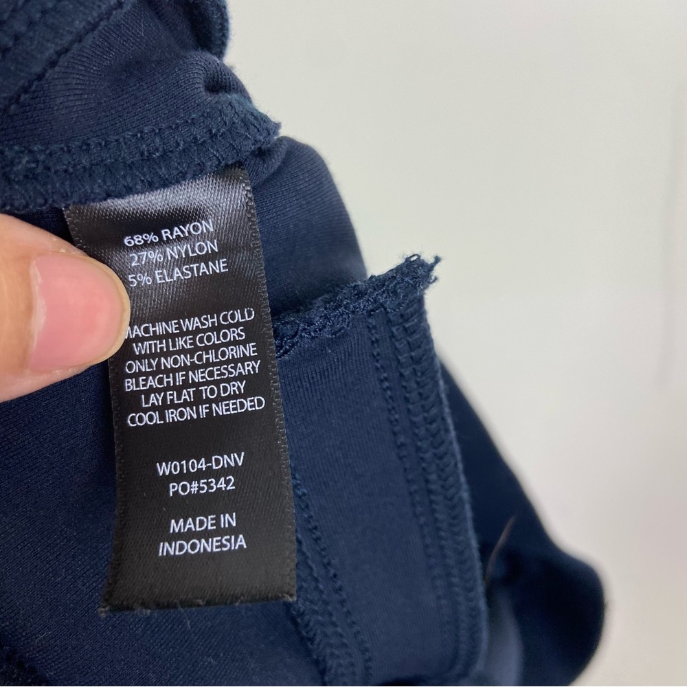 Betabrand Classic Dress Pants Yoga Pants Bootcut Navy Blue Stretch Office Work M - Picture 13 of 13